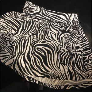 Zebra print Skater style skirt.